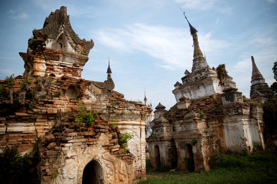 Ancient Pagodas above Indein Village, Inle Lake, Burma