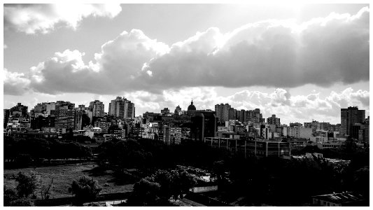 Photoshop Express edited b&w exposure clarity border
