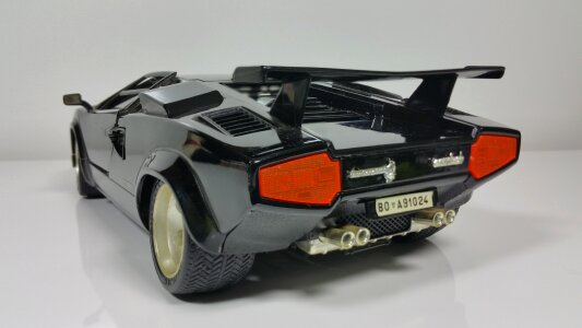 Black auto model car