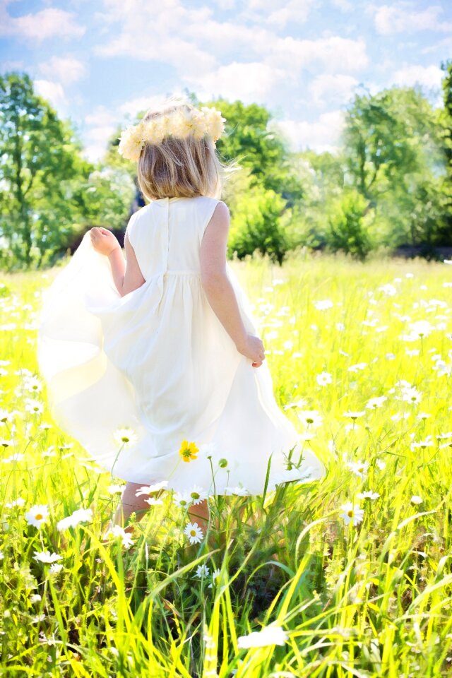 Childhood nature cheerful