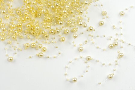 Artificial pearls plastic jewellery photo
