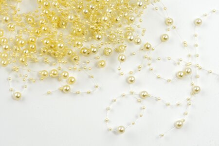 Artificial pearls plastic jewellery
