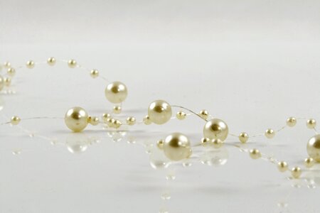 Artificial pearls plastic jewellery photo