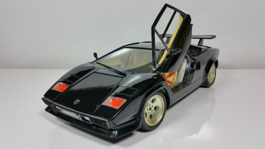 Black auto model car