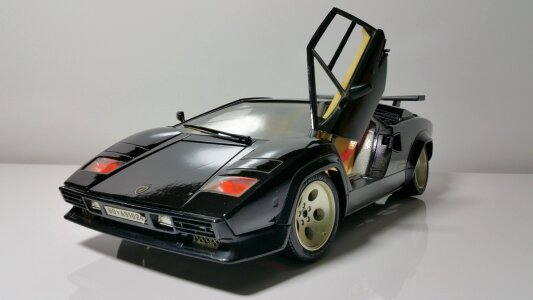 Black auto model car