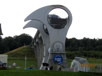 The Falkirk Wheel; Description here or on Wikipedia
