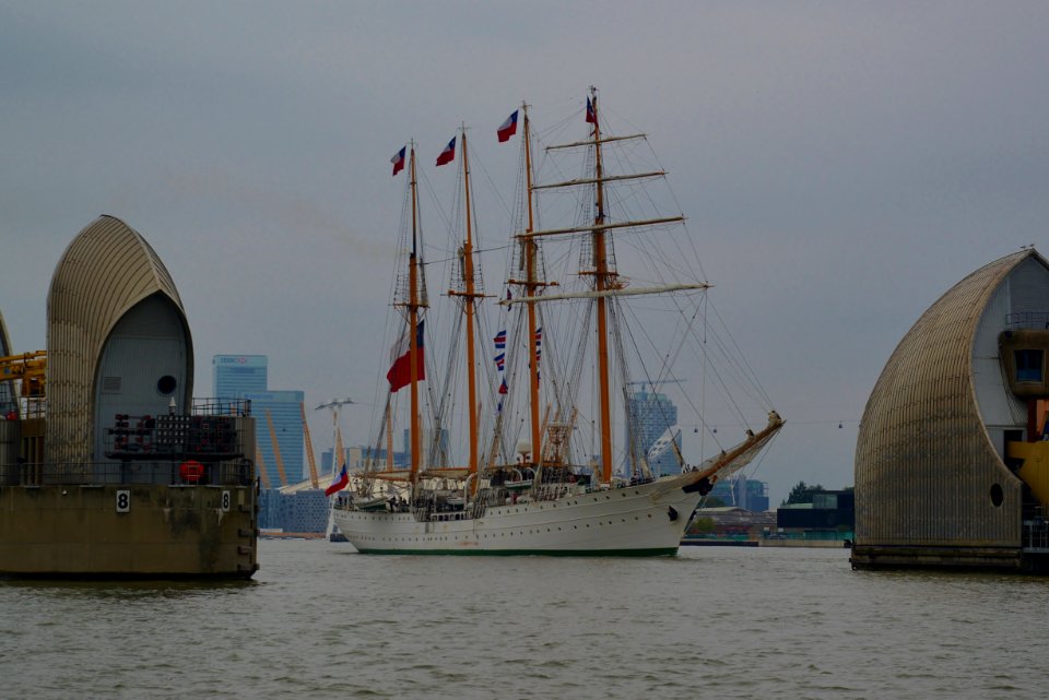 Esmeralda, Thames Barrier, Woolwich Reach, London