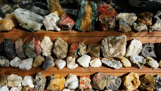 Collection rocks natural stones
