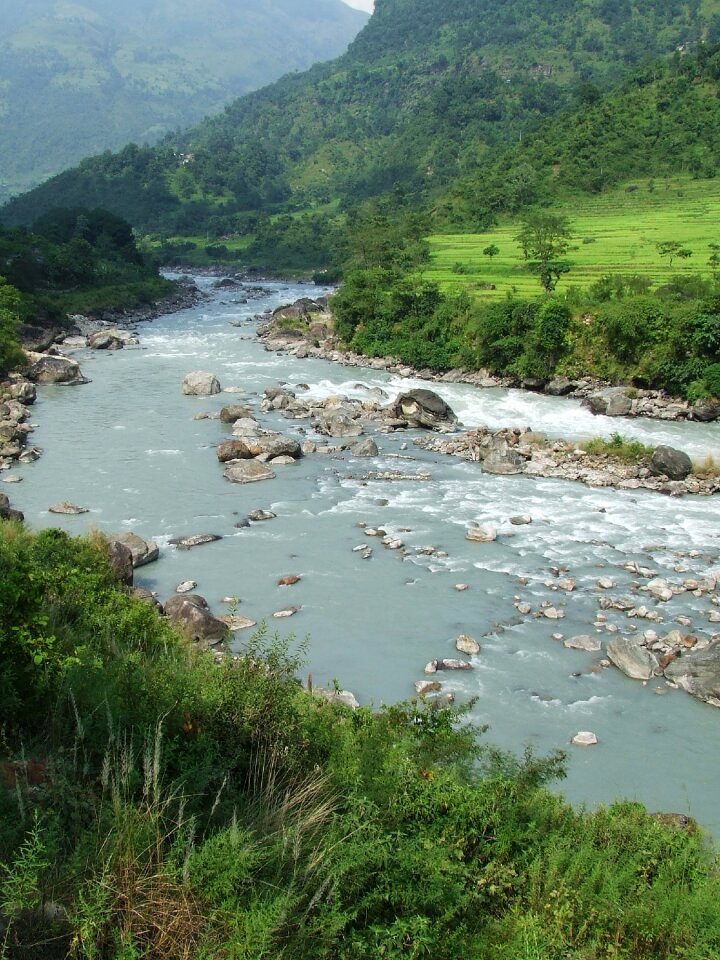 River flow water flow rocks