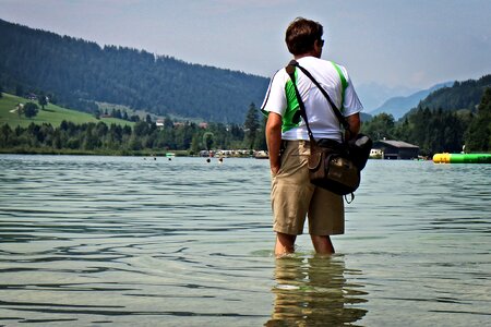 Water lake human