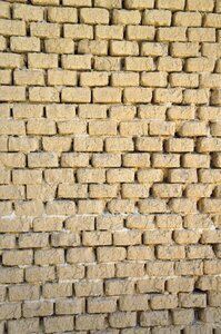 Clay bricks wall background