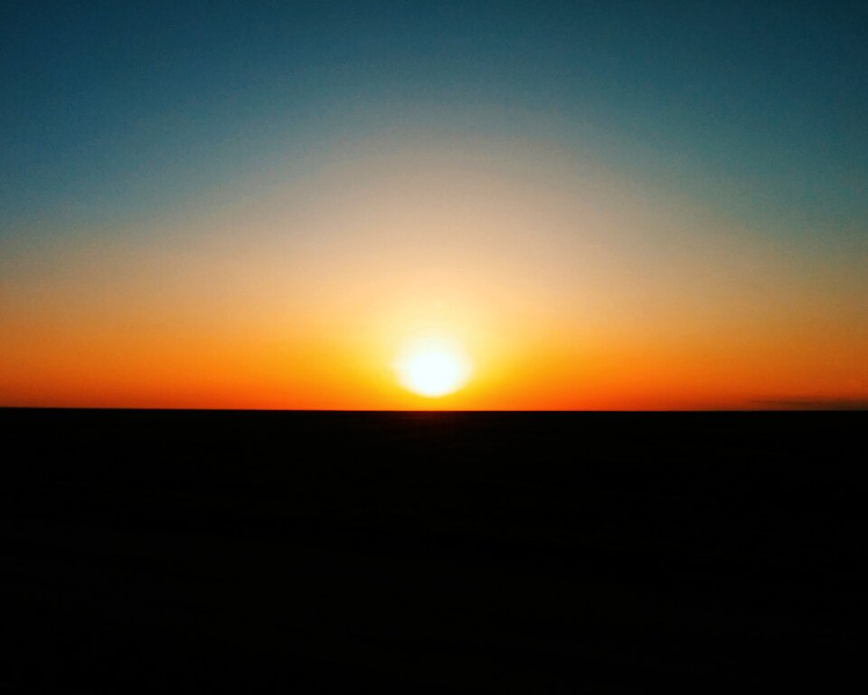 Glow evening scene