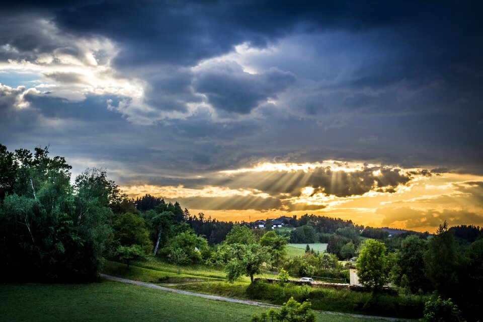 Clouds weather golden