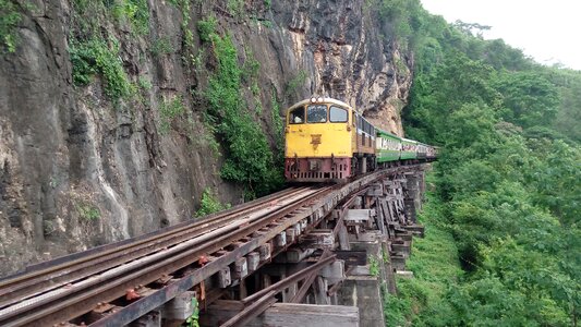 Train thailand kanchanaburi photo