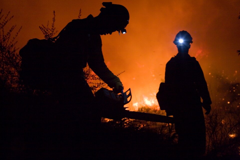 Hot blaze emergency