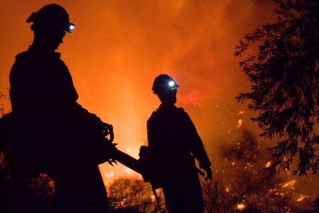 Hot blaze emergency