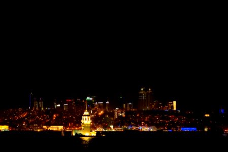 Bosphorus city lights
