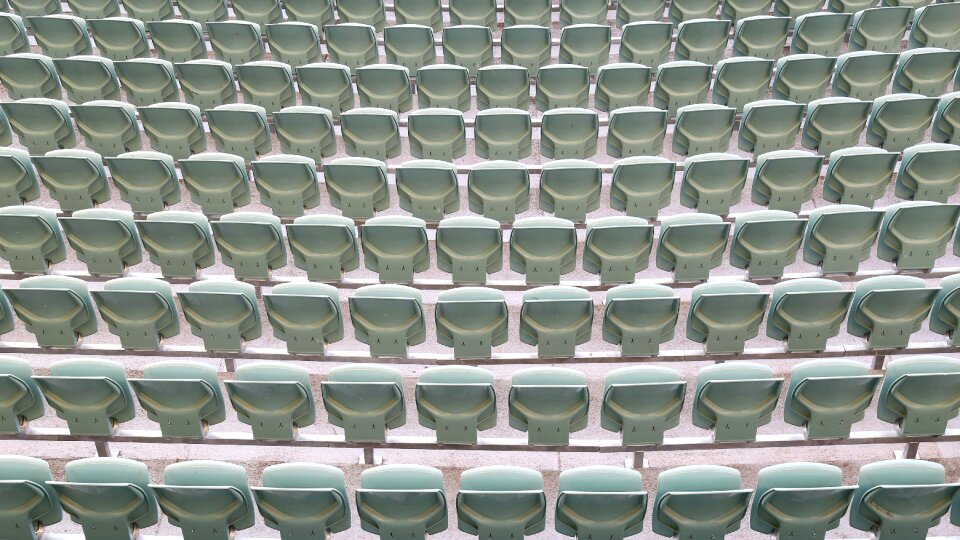 Audience arena rows