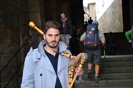 Bagpipes tourism santiago