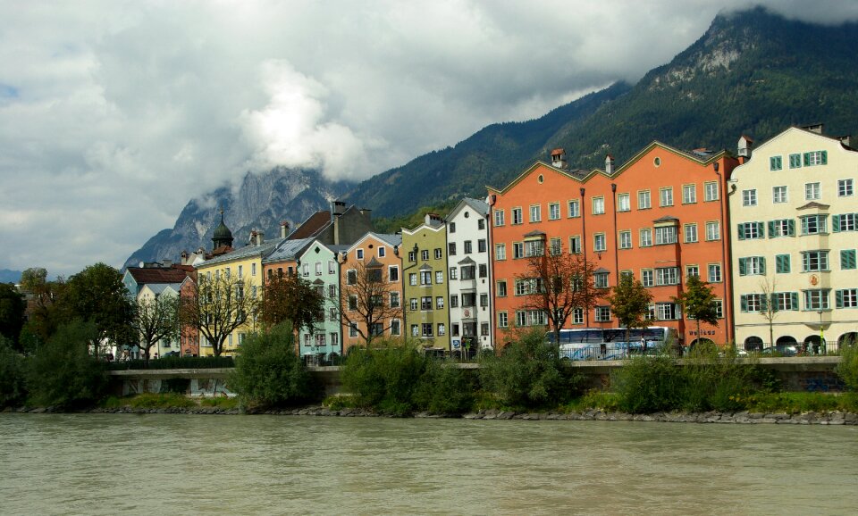 Architecture tyrol river