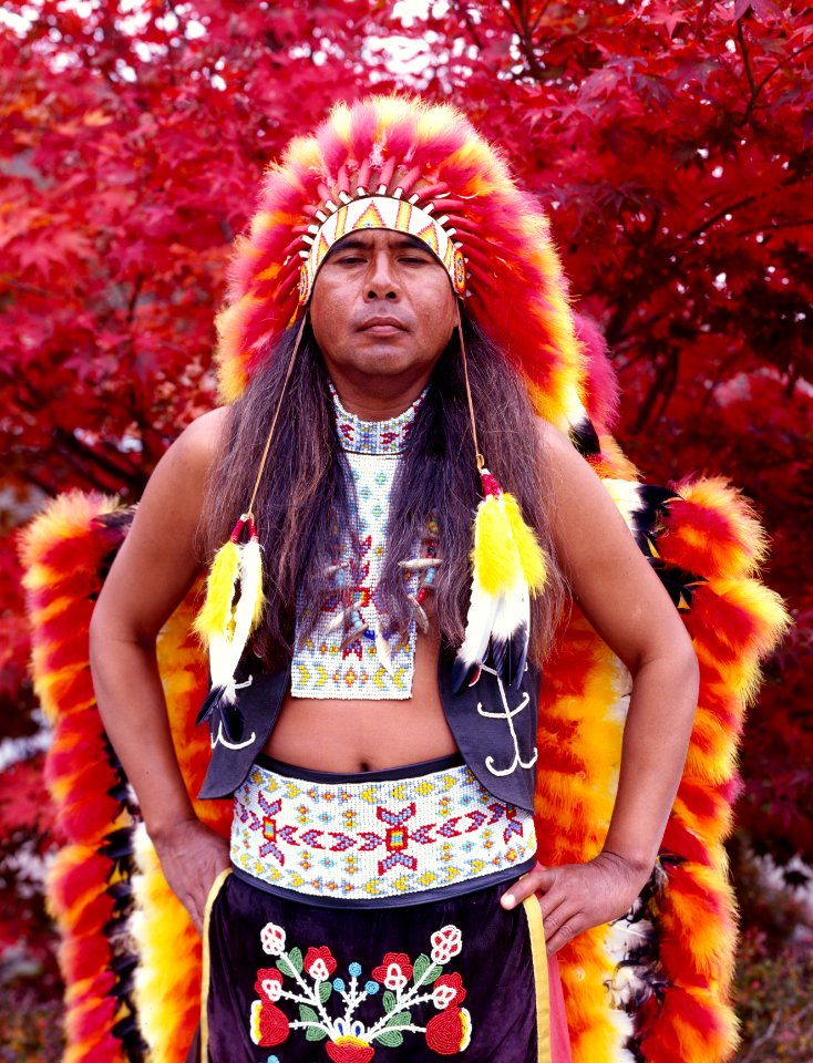 Dennis Wolfe, a full-blooded Cherokee indian in Cherokee, North Carolina