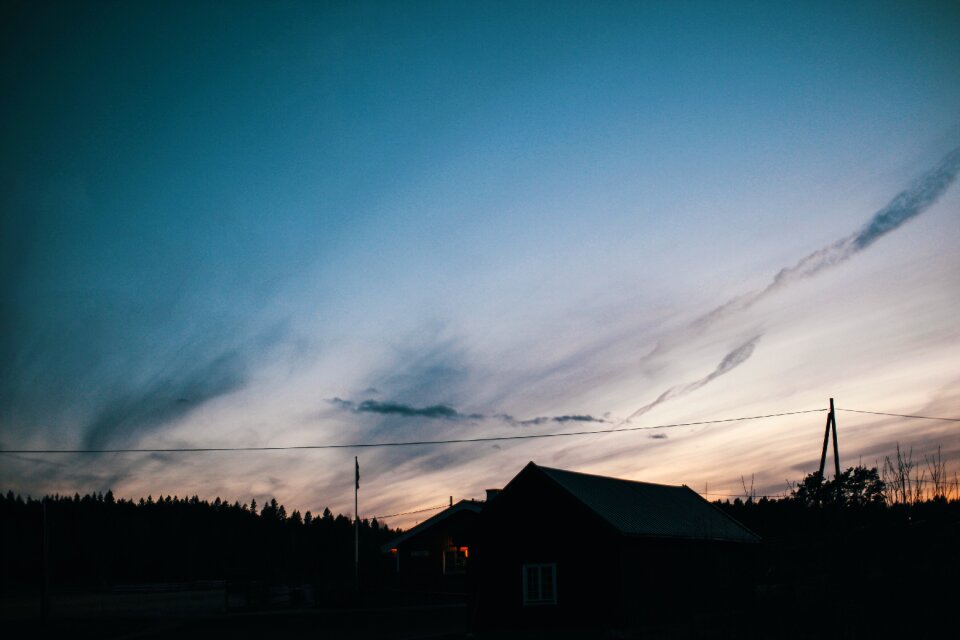 Twilight summer sunset