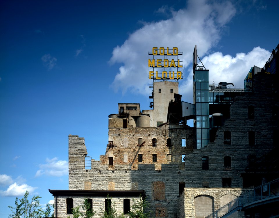 Gold Metal flour historic mill renovated into condiminiums in Minneapolis, Minnesota