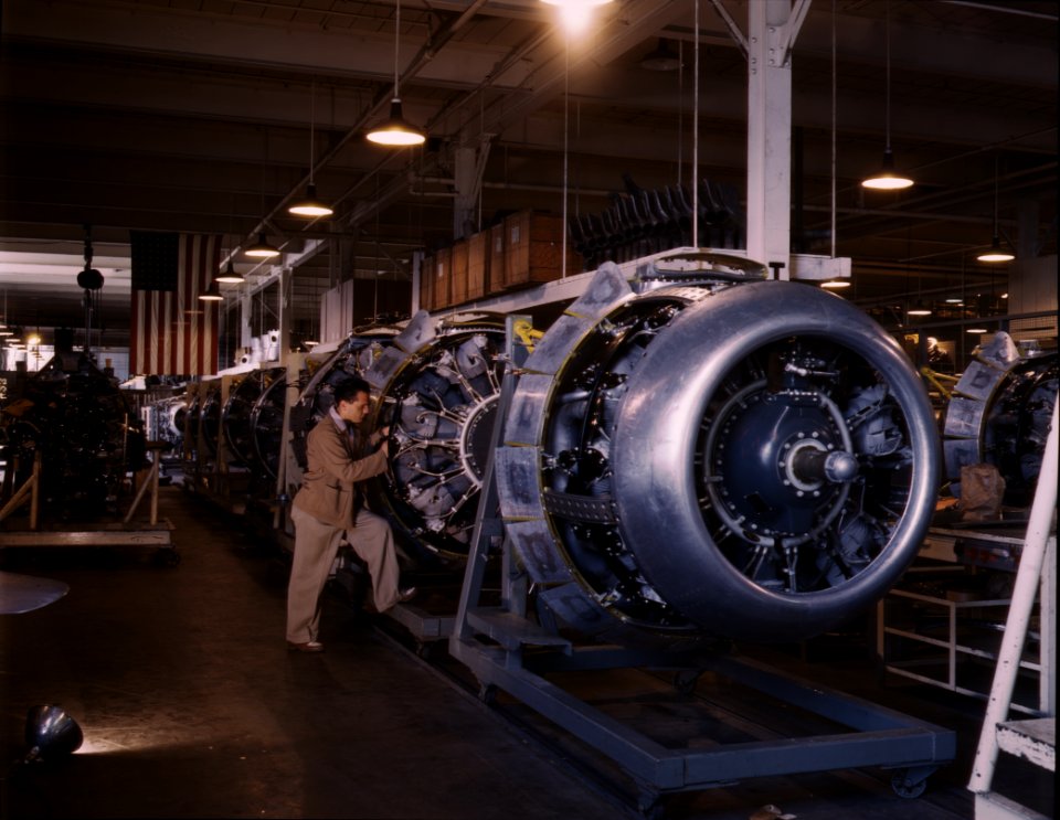 R-2600 engines for B-25s Inglewood 1942