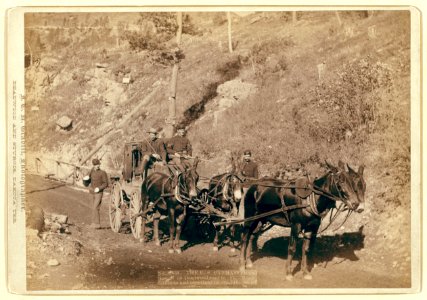 The U.S. Paymaster and Guards on Deadwood road to Ft. Meade, 1888 by John Grabill