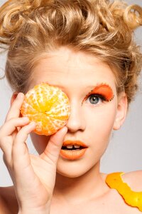 Model fruit tangerine