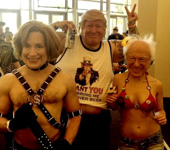 Hillary, Donald and Bernie Partying Together