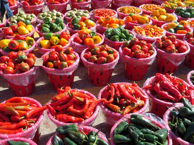 Market stall vegetable stall zucchini