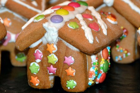 Sweet christmas cookies nibble photo