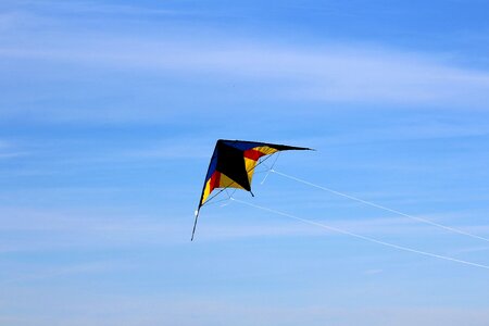 Sky clouds kites rise photo