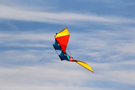 Sky clouds kites rise photo