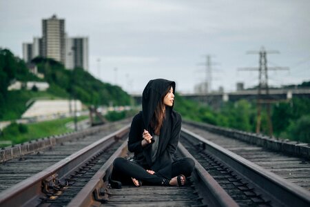 Girl asian hipster