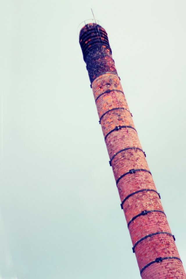Factory bricks sky