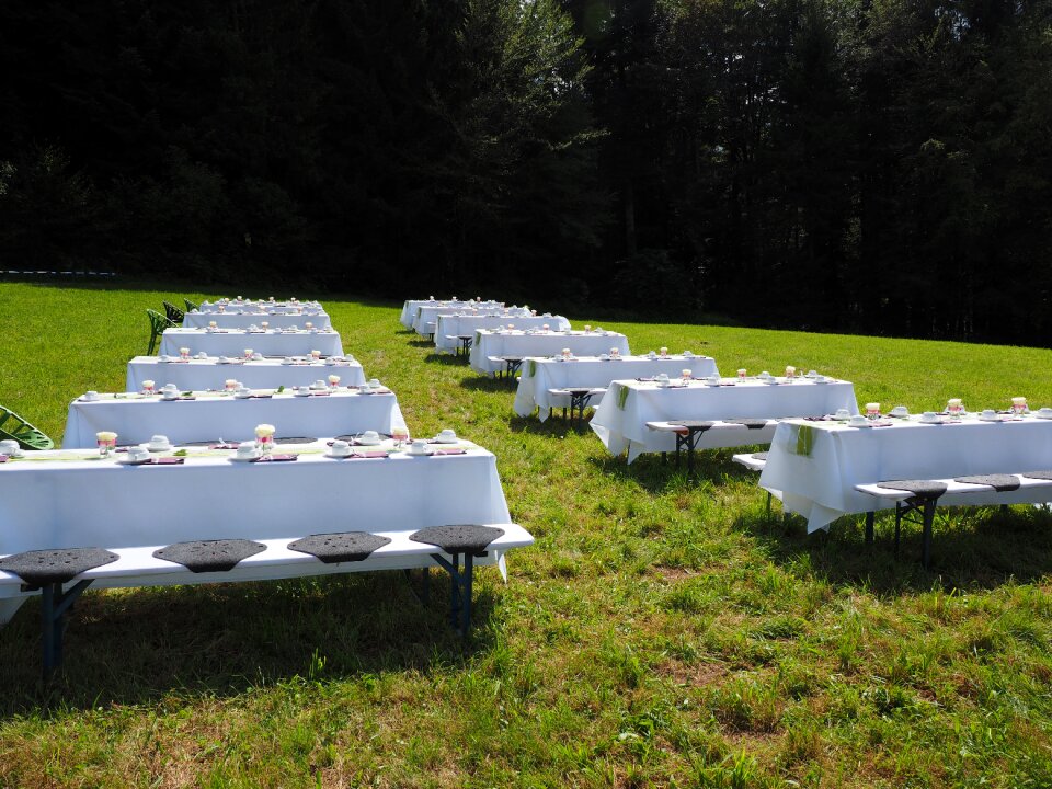 Celebration cover gedeckter table