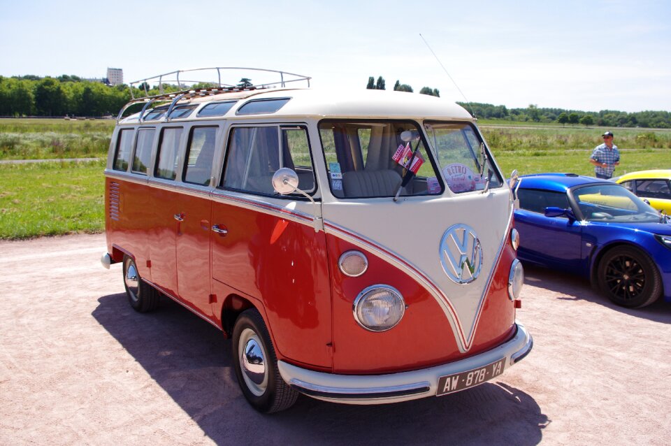Van retro vw camper van