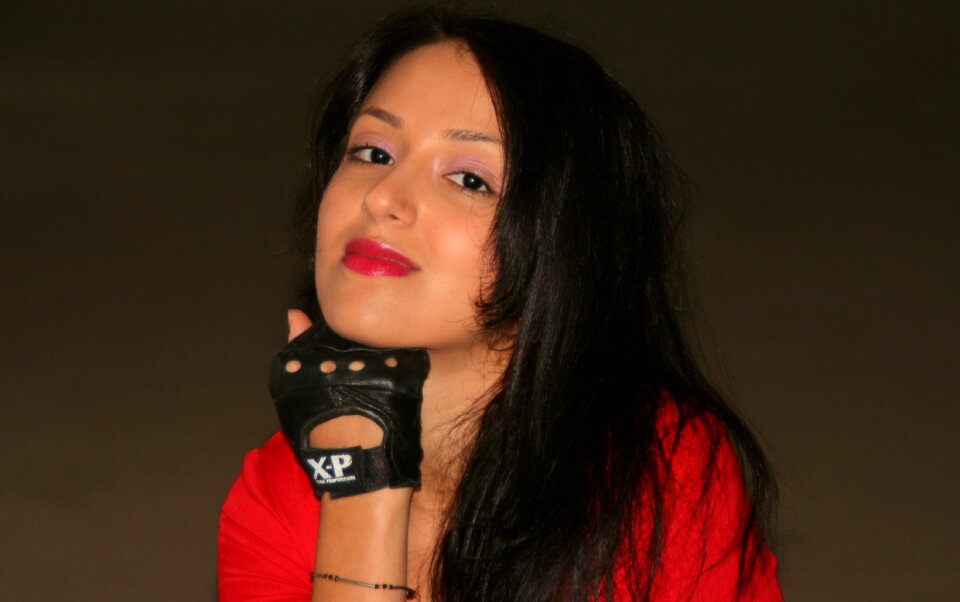 Portrait beauty red