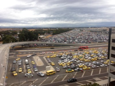 View of carpark at Melbourne Airport photo