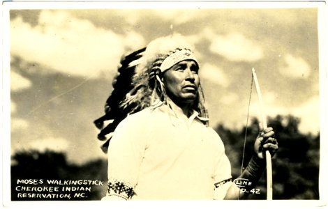 Moses Walkingstick, Cherokee Indian Reservation, N.C. photo