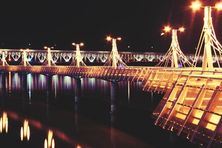 Plock night river