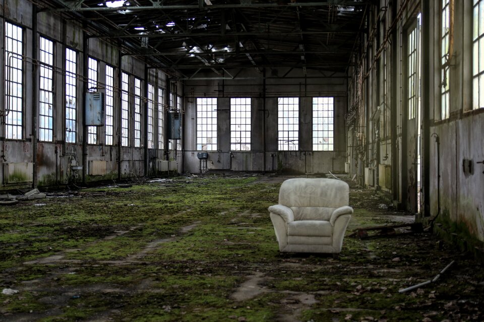 Decay abandoned old factory