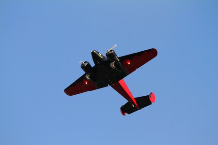 Airshow red old photo