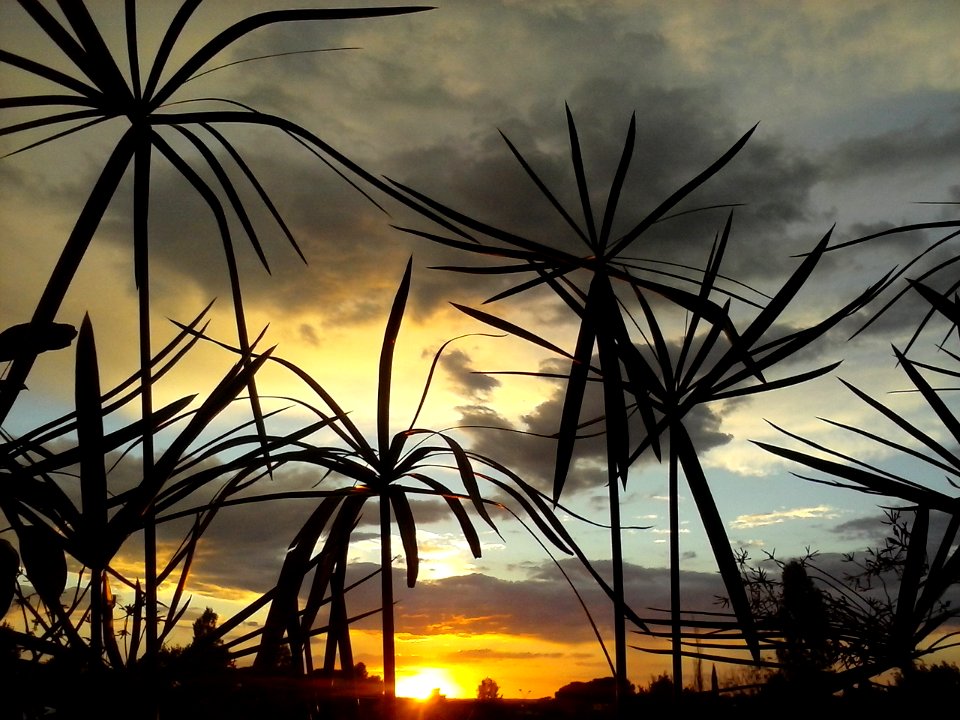 Tramonto dal balcone di casa