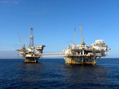 Platforms Ellen and Elly offshore near Long Beach, Calif in BSEE’s Pacific Region photo