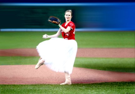 Heather Ogden baseball dancer photo
