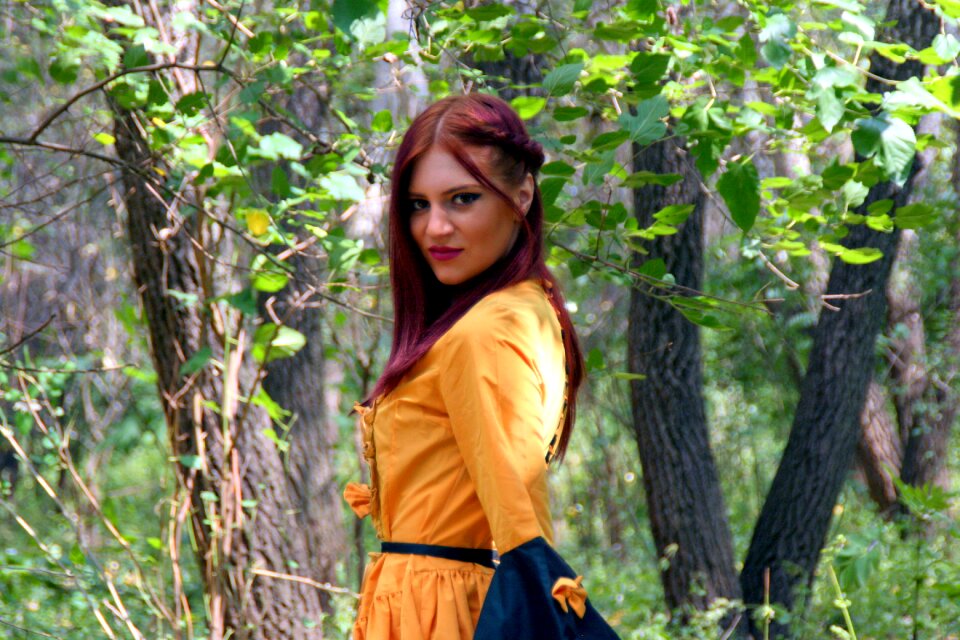 Autumn leaves dress