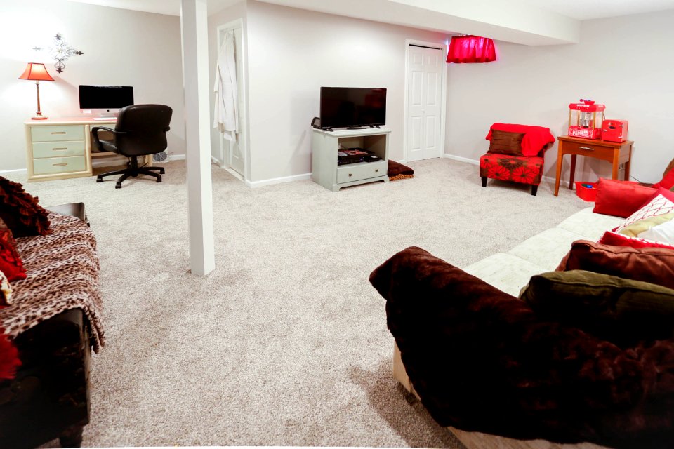 Basement Family room- Light's on
